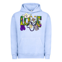 Pigment Grape Ice Mardi Gras Love Nurse Urban Hoodie - BundleAndBundleShop