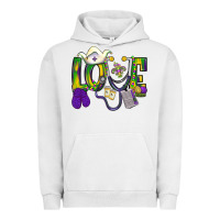 Pigment Lunar Rock Mardi Gras Love Nurse Urban Hoodie - BundleAndBundleShop
