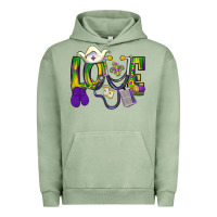 Pigment Oil Green Mardi Gras Love Nurse Urban Hoodie - BundleAndBundleShop