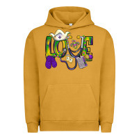 Pigment Peanut Butter Mardi Gras Love Nurse Urban Hoodie - BundleAndBundleShop