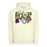 Pigment Pistachio Mardi Gras Love Nurse Urban Hoodie - BundleAndBundleShop