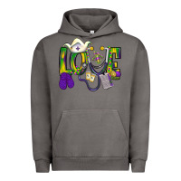 Pigment Tornado Mardi Gras Love Nurse Urban Hoodie - BundleAndBundleShop