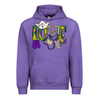 Tulip Mardi Gras Love Nurse Urban Hoodie - BundleAndBundleShop