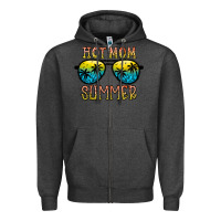 Charcoal Heather hot mom summer Zipper Hoodie - CowhideDigitalArt