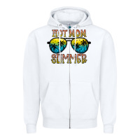 White hot mom summer Zipper Hoodie - CowhideDigitalArt