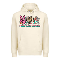 Tofu peace love nursing Premium Hoodie - NancyCooperArtShop