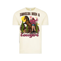 Vintage Arctic shoulda been a cowgirl bucking horse Vintage Tee - texasbilliewilder