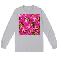 Moon Dust Breast Cancer with Ribbon and Butterfly Long Sleeve Tee - texasbilliewilder
