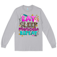 Moon Dust eat sleep manicure repeat Long Sleeve Tee - AdoDesignShop