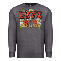 Charcoal Heather ladybug love bug Premium Sweatshirt - BarkalooDesign