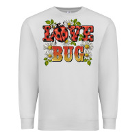 Dove Grey ladybug love bug Premium Sweatshirt - BarkalooDesign