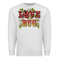 Oatmeal Heather ladybug love bug Premium Sweatshirt - BarkalooDesign