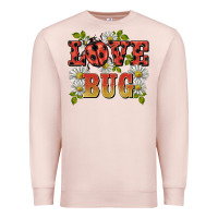Pale Pink ladybug love bug Premium Sweatshirt - BarkalooDesign