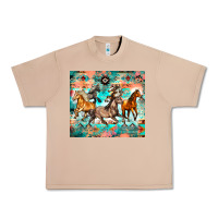 Burro western running horses Urban Heavy Tee - Zillion Design Studio
