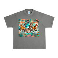 Tornado western running horses Urban Heavy Tee - Zillion Design Studio