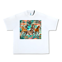 White western running horses Urban Heavy Tee - Zillion Design Studio