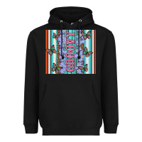 Black groovy with flowers and Butterflies Heavyweight Hoodie - Artiststas