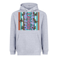Heather Grey groovy with flowers and Butterflies Heavyweight Hoodie - Artiststas