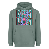 Sage groovy with flowers and Butterflies Heavyweight Hoodie - Artiststas