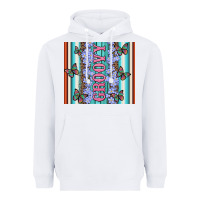 White groovy with flowers and Butterflies Heavyweight Hoodie - Artiststas