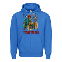 True Royal Skeleton tis the season Zipper Hoodie - FaDigitalArtStudio