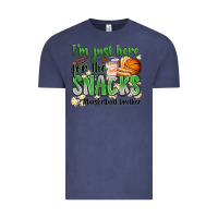 Vintage Denim i'm just here for the snacks #basketball brother Vintage Tee - Zillion Design Studio
