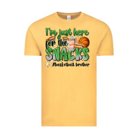 Vintage Mustard i'm just here for the snacks #basketball brother Vintage Tee - Zillion Design Studio