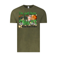 Vintage Olive i'm just here for the snacks #basketball brother Vintage Tee - Zillion Design Studio