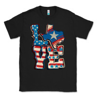 Black Love Texas  4th of july Classic Tee - CowGirlArtShop