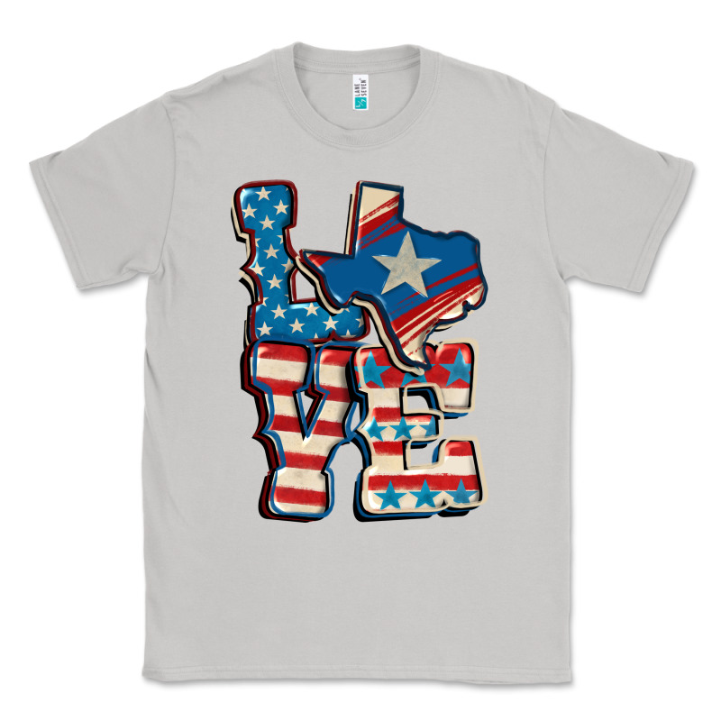 Love Texas  4th Of July Classic Tee by CowGirlArtShop | Teevron