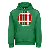 Emerald Christmas Tartan Patch Urban Hoodie - BundleAndBundleShop