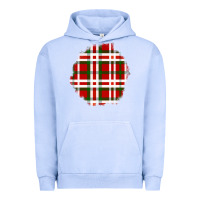 Pigment Grape Ice Christmas Tartan Patch Urban Hoodie - BundleAndBundleShop