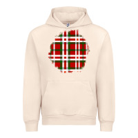 Sandshell Christmas Tartan Patch Urban Hoodie - BundleAndBundleShop