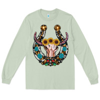 Matcha western horseshoe skull Long Sleeve Tee - RanaPortraitStore