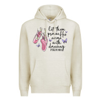 Oatmeal Heather let them praise his name with dancing Premium Hoodie - MaliasSmallBusiness
