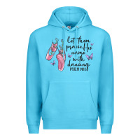 Ocean Blue let them praise his name with dancing Premium Hoodie - MaliasSmallBusiness
