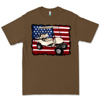 Cacao golf cart american flag Premium Tee - Artiststas