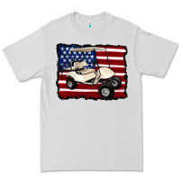 Dove Grey golf cart american flag Premium Tee - Artiststas