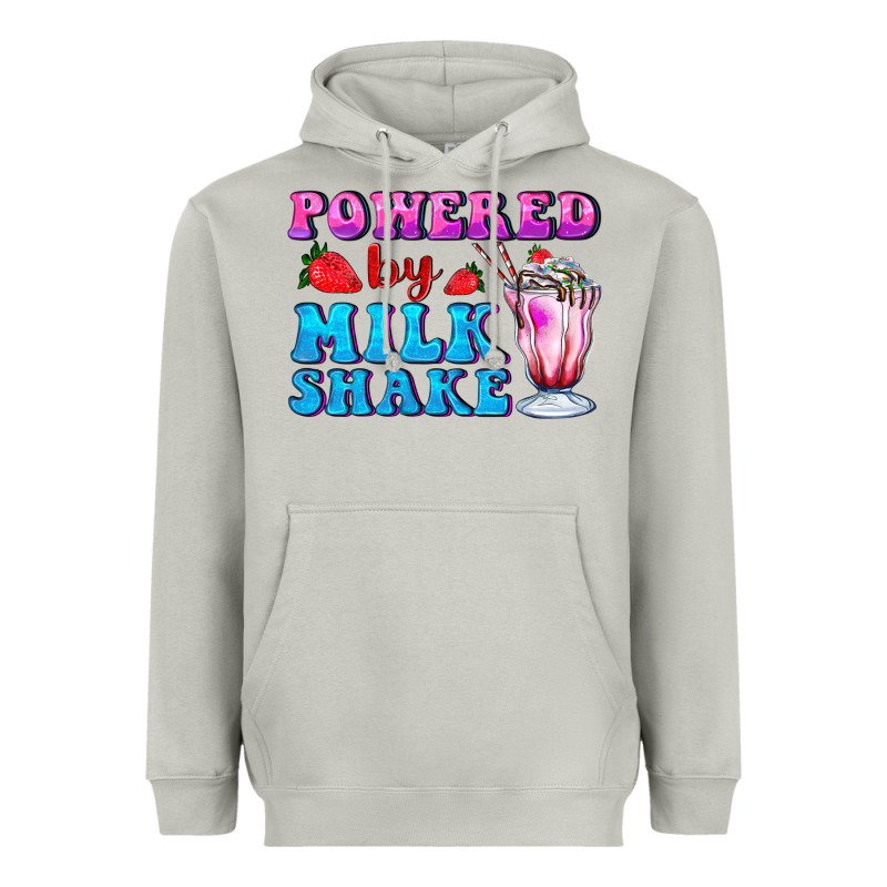 Powered By Milkshake Heavyweight Hoodie by AdoDesignShop | Teevron