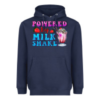 Navy powered by milkshake Heavyweight Hoodie - AdoDesignShop