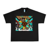 Black turquoise gemstone sunflower Urban Heavy Tee - Zillion Design Studio