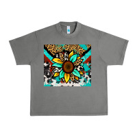 Tornado turquoise gemstone sunflower Urban Heavy Tee - Zillion Design Studio