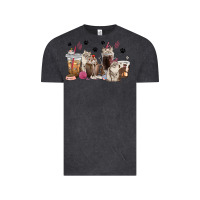 Vintage Black siberian cat coffee cups Vintage Tee - texasbilliewilder