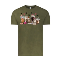 Vintage Olive siberian cat coffee cups Vintage Tee - texasbilliewilder