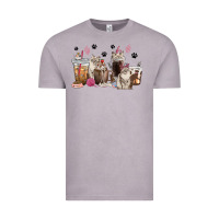 Vintage Zinc siberian cat coffee cups Vintage Tee - texasbilliewilder