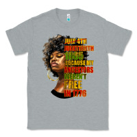 Heather Grey juneteenth 1885 because my ancestors weren't free in 1776 black woman Classic Tee - HRA Design Shop