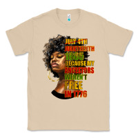 Mushroom juneteenth 1885 because my ancestors weren't free in 1776 black woman Classic Tee - HRA Design Shop