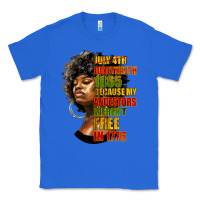 True Royal juneteenth 1885 because my ancestors weren't free in 1776 black woman Classic Tee - HRA Design Shop