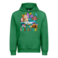 Emerald Easter Day With Truck Urban Hoodie - BundleAndBundleShop