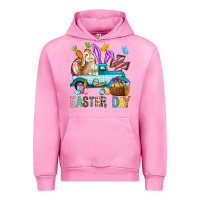 Fuchsia Pink Easter Day With Truck Urban Hoodie - BundleAndBundleShop